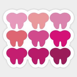 Pink Tooth Sticker